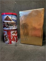 Christmas storage box, tins and more