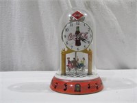 Coca Cola Anniversary Clock 7" T