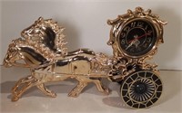 Horse Chariot Clock Working- Plastic