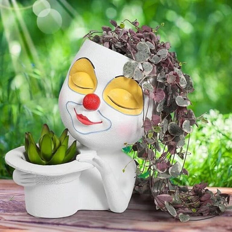WEWEOW Face Planters Pots Head