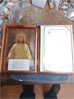 The Holy Bible in Cedar Lidded Box