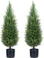 Artificial Cedar Trees Pair