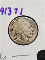 Better Grade 1913 Type 1 Buffalo Nickel