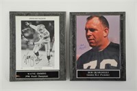 TWO GREEN BAY PACKER AUTOGRAPHED PICTURES