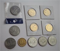 ELEVEN CANADIAN DOLLAR COINS