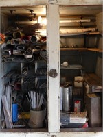 CONTENTS OF CABINET: LARGE QTY. OF WELDING RODS