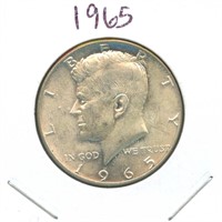 1965 Kennedy Half Dollar - 40% Silver