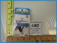 FEATHERLITE EAGLE CLAW HOOKS- 5 HOOKS PER PACK