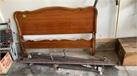 57" wood, head/ footboard, bed frames, don't match