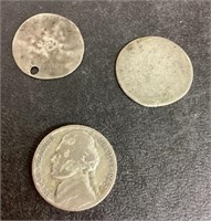3 old nickels