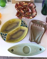 Vintage Pottery Ashtrays. McCoy