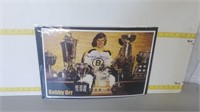 1970 Photo Of Bobby Orr With His Trophies -