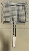 C8418 Stainless Steel Square Wire Grill Basket Pan