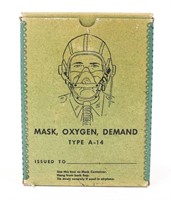 WWII USAAF UNISSUED TYPE A-14 OXYGEN MASK