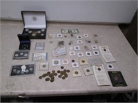 Assorted Coin Collection - Wheat Pennies,