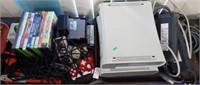 2 TRAYS VIDEO GAMES, X BOX CONSOLES