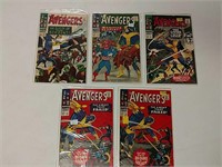 5 The Avengers comics. Including: 32, 33, 34, 35
