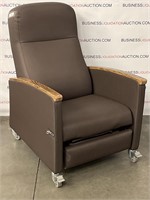 Medical recliner on casters