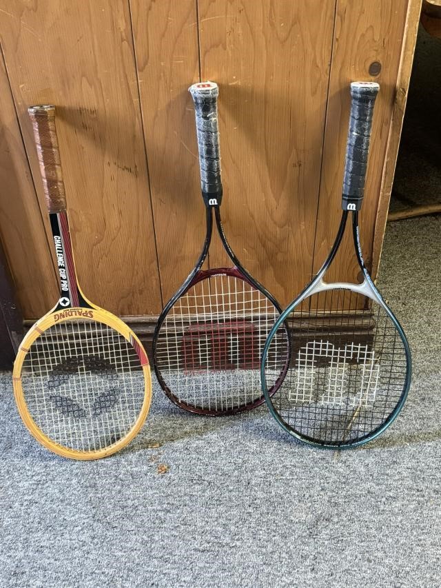 Lot of 3 Tennis Rackets