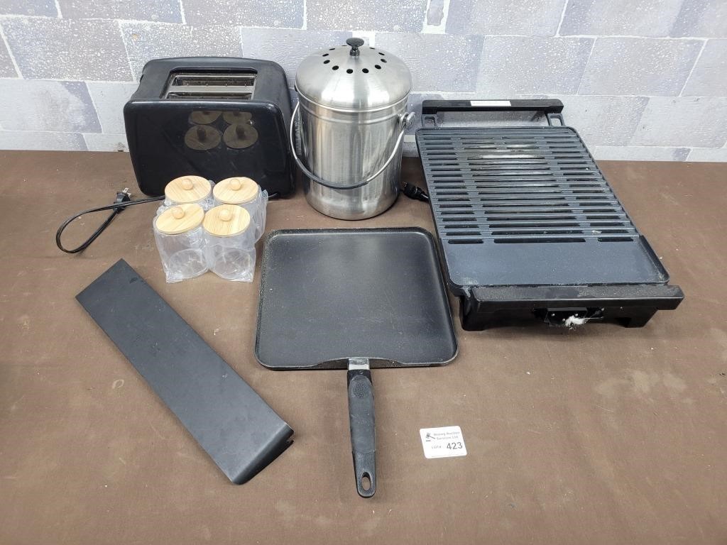 Electric grill, toaster, compost bin, etc