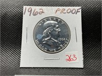 1962 FRANKLIN HALF DOLLAR PROOF