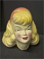 1950s Blonds girl head vase