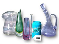 Misc. Collection of Glass Bud Vases & MORE