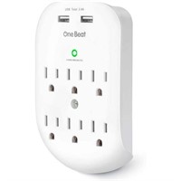 6-Outlet Surge Protector, Wall Outlet Extender