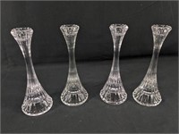 (4) Crystal Candleholders