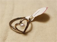 STERLING SILVER HEART RING