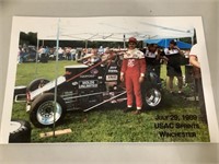 Jeff Gordon 1989 Sprint Car laminated print