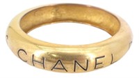Chanel Gold Tone Bangle Bracelet