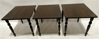 (I) Small Wooden Square Tables 
Appr 15.5 x 15