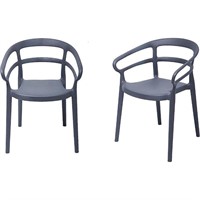 Amazon Basics Dark Grey Dining Chair Set of 2