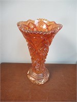 Imperial Marigold Carnival Glass Vase