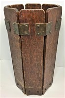 Old Wood Plank Umbrella/Cane Stand