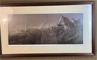 Print of Wolves in Meadow