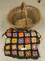 Basket and Afghan