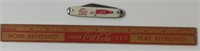 Coca Cola Ruler & Pocket Knife