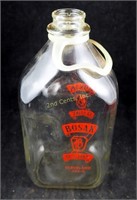 Vintage Bozak Cleveland Oh 1/2 Gallon Milk Bottle