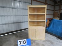 HAND MADE CORNER CABINET WITH 2 DOORS- VERY WELL