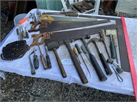 Saw, Level, Chain, Tools