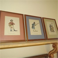 Set of 3 Framed Musical Prints