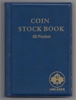Uni-Safe Coin Stock Book Blue