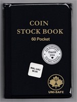 Uni-Safe Coin Stock Book Black