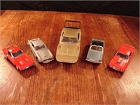Lot of 5 die cast collector muscle car models