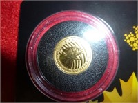 2016 Canada 1/10 Oz Gold Growling Cougar Coin