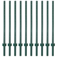 7' 10 Pack Metal Fence Posts