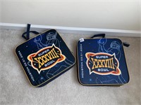 TWO SUPER BOWL 2004 SEAT PADS