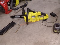 RYOBI 18V 10" chainsaw, charger included